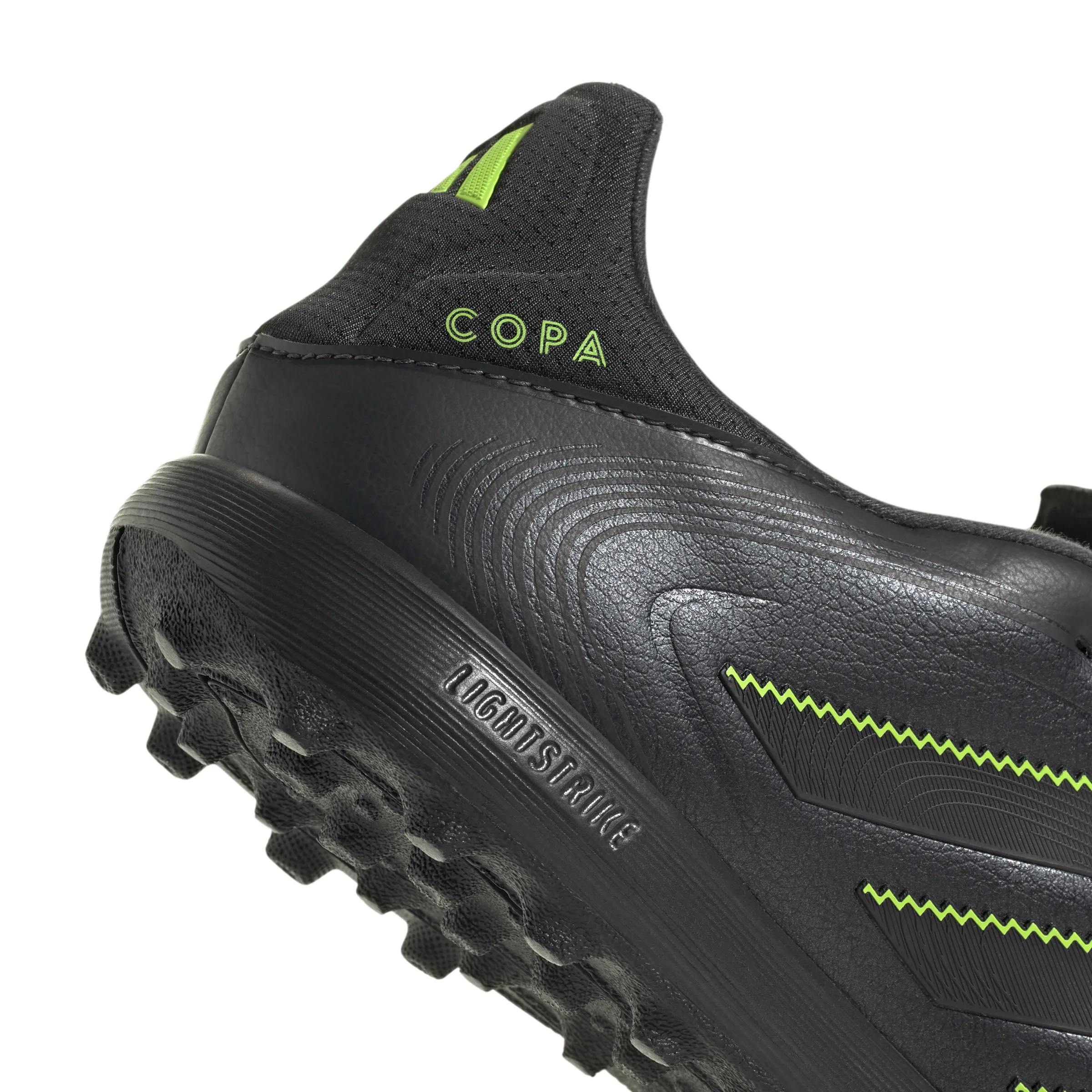 Copa Pure lll League TF Turf Soccer Shoes - Core Black/Carbon/Lucid Lemon Predators Cleats Soccer