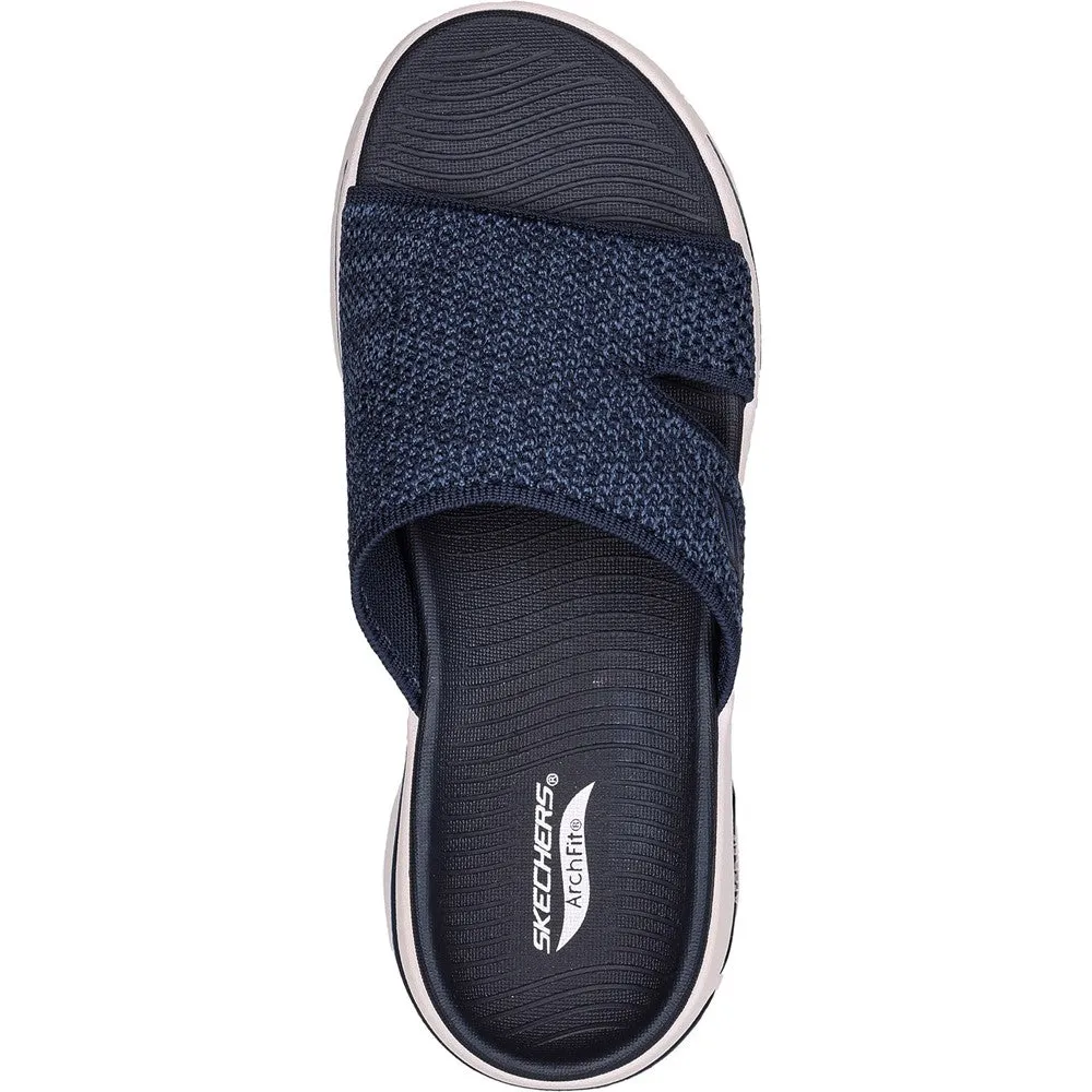 Flannel Slippers Skechers Go Walk Arch Fit Sandal Joyful Mule