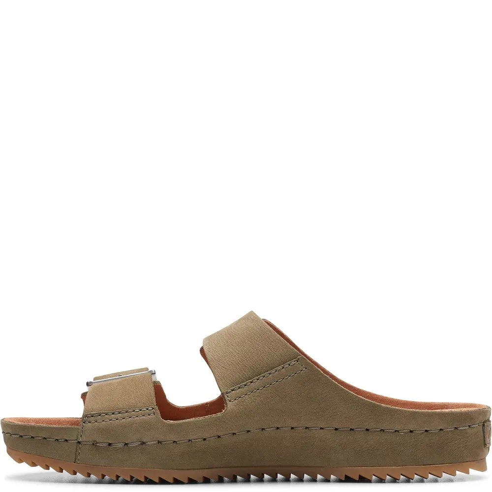 Clarks Brookleigh Sun Sandals Walkfit Platinum With Free Slippers