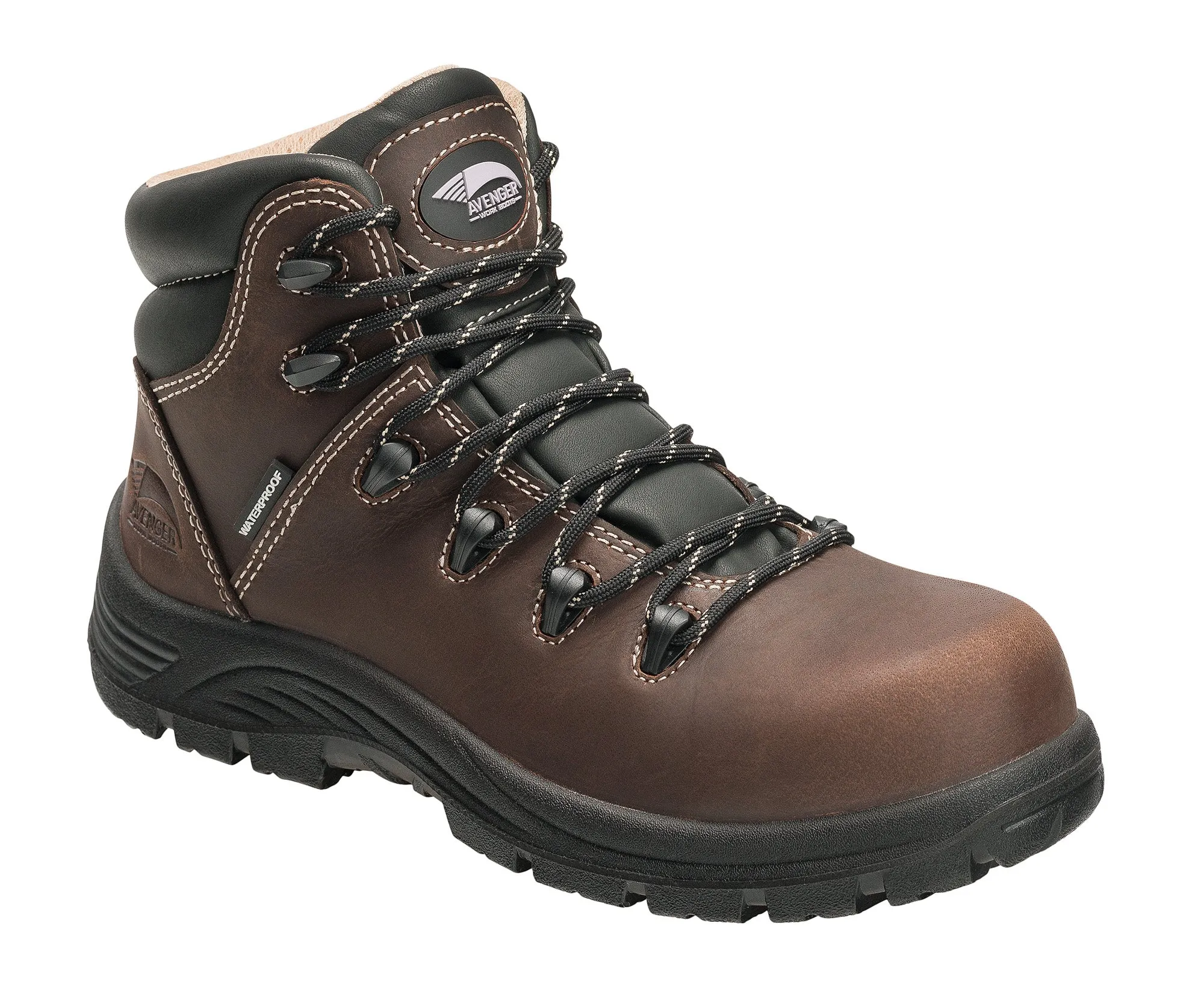 Dog Snow Boots Avenger Womens Brown Leather Comp Toe 7126 Framer Work Boots