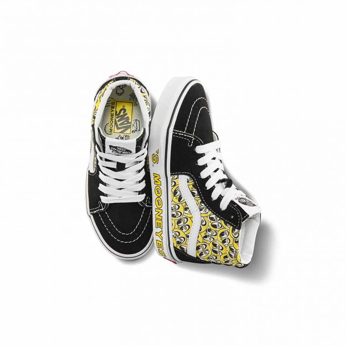   Mooneyes Kid's SK8-Hi 'Black Yellow' Semi Casual Shoes For Work