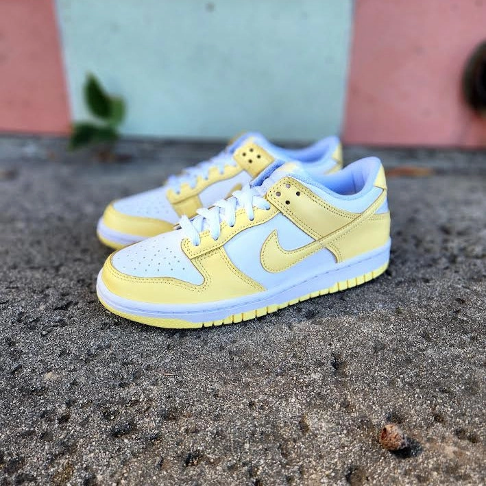 Nike Dunk Low White Soft Yellow Nike Platform Shoes