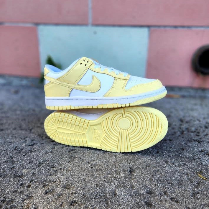 Nike Dunk Low White Soft Yellow Ut Nike Shoes