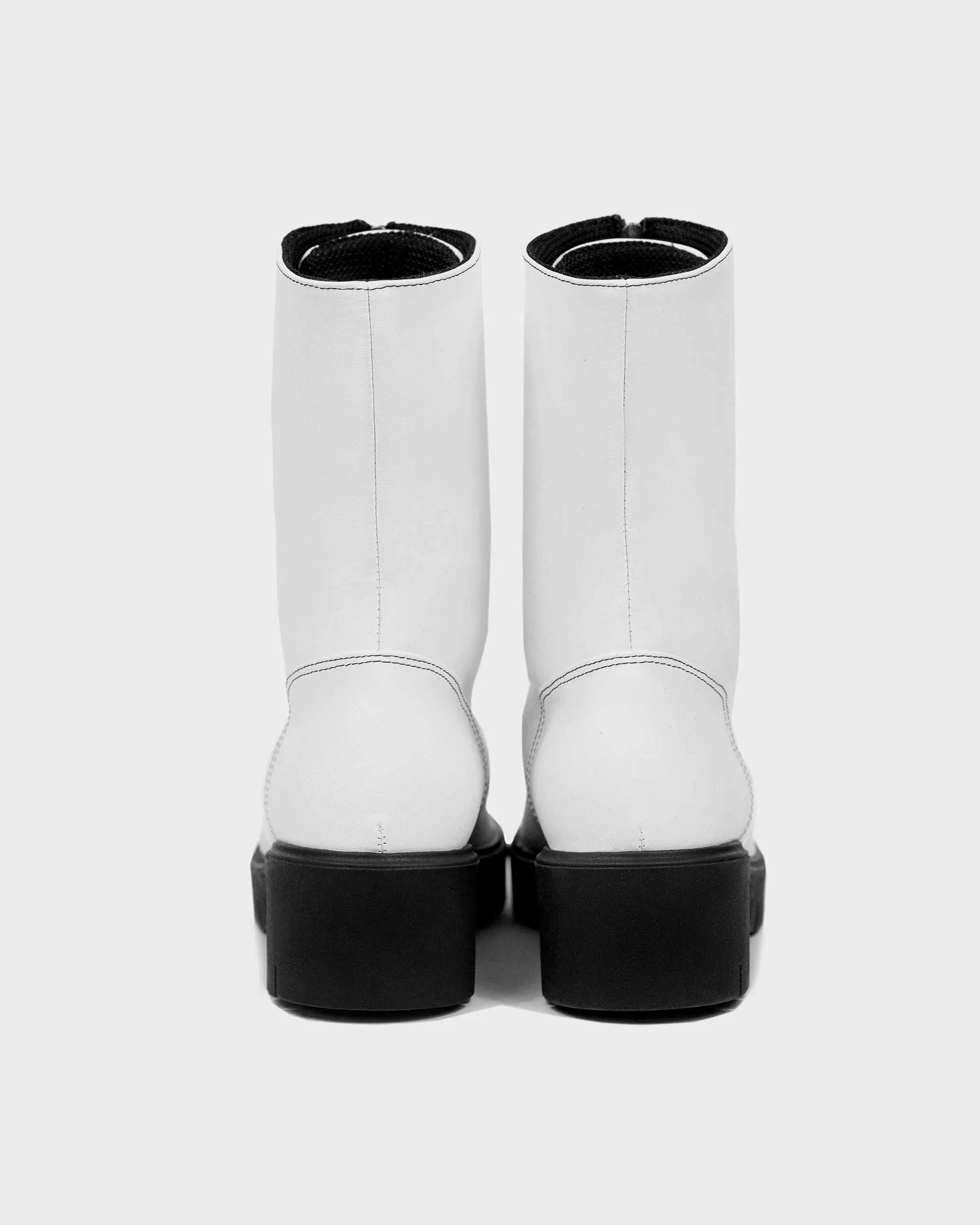 Cyber Boots White cactus leather ankle boots