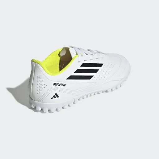 DEPORTIVO III TURF BOOTS KIDS - White Best Ankle Support Soccer Cleats