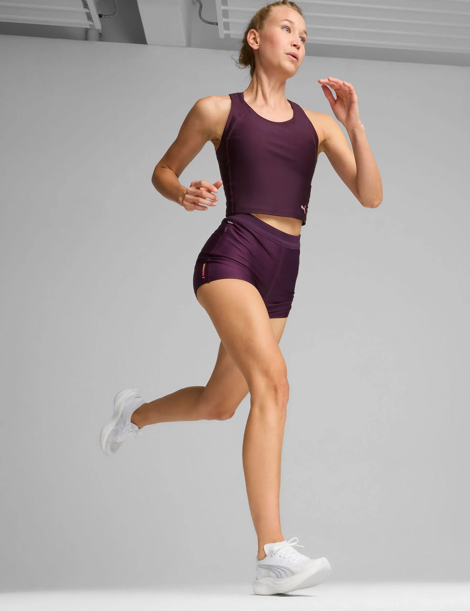 Puma Harry Potter Easy Rider Shoes Deviate NITRO 3 Running Shoes - White/Feather Grey/Silver