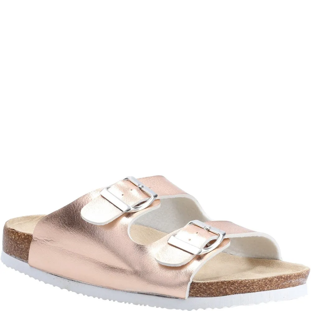 House Shoe Slippers Divaz Nimes Two Buckle Slider
