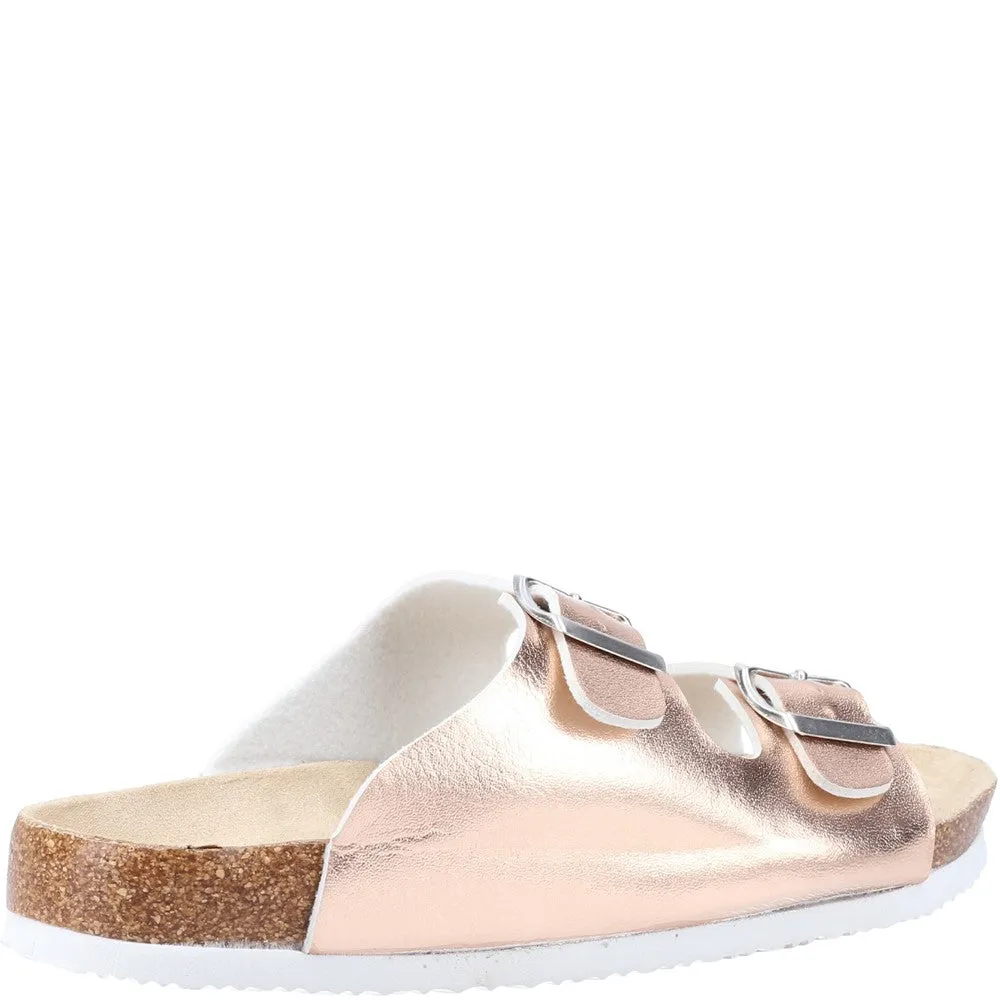 Wembley Slippers Divaz Nimes Two Buckle Slider