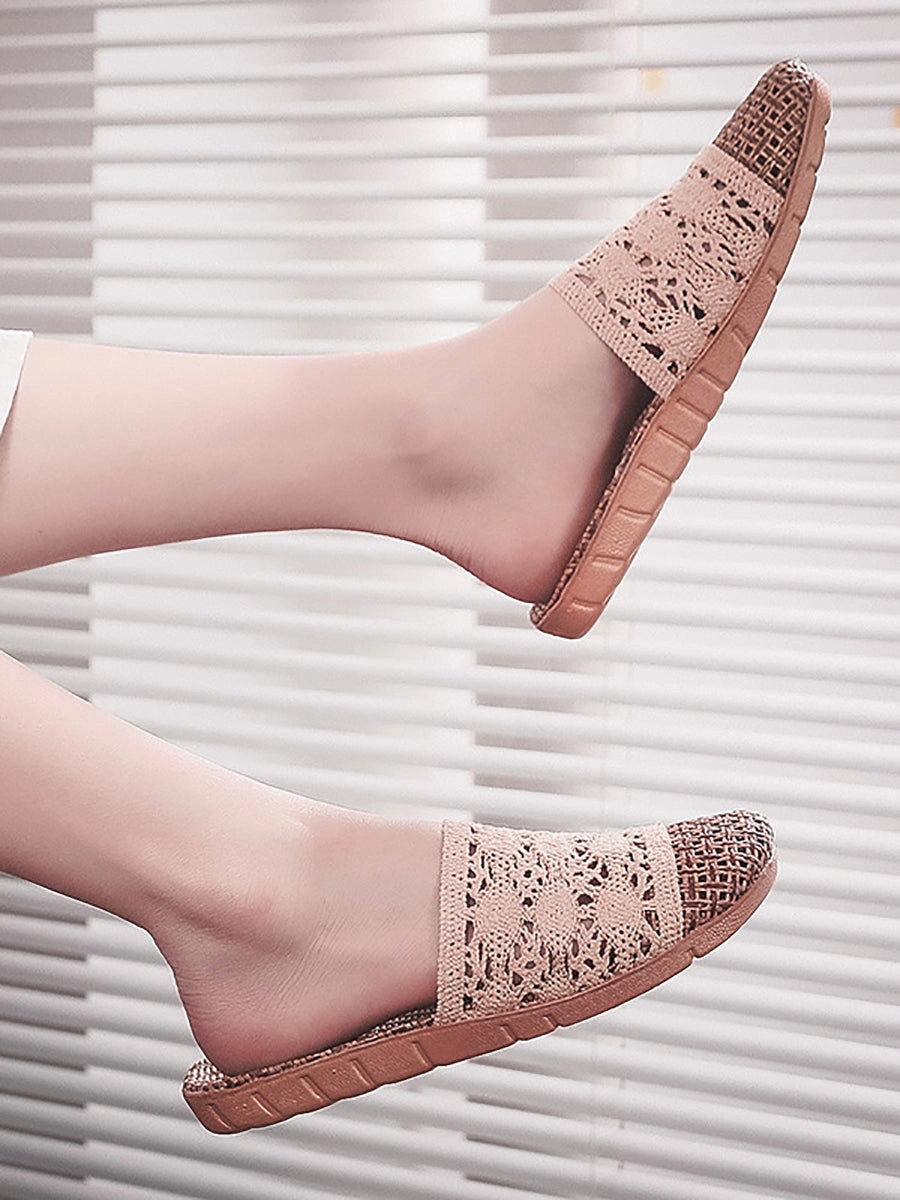 Nxxt Basketball Shoes Women Summer Rattan Weaving Indoor Slippers BN1024