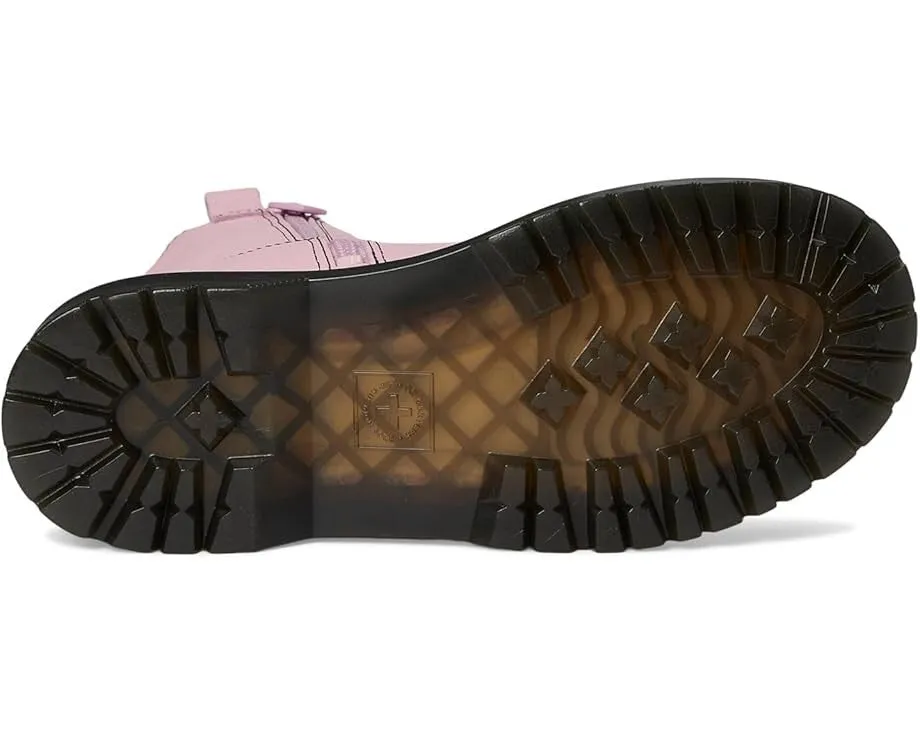 Aligator Boots Dr. Martens Bex Heart 31948148 Boots Kids Pink Leather Round Toe JOBB441