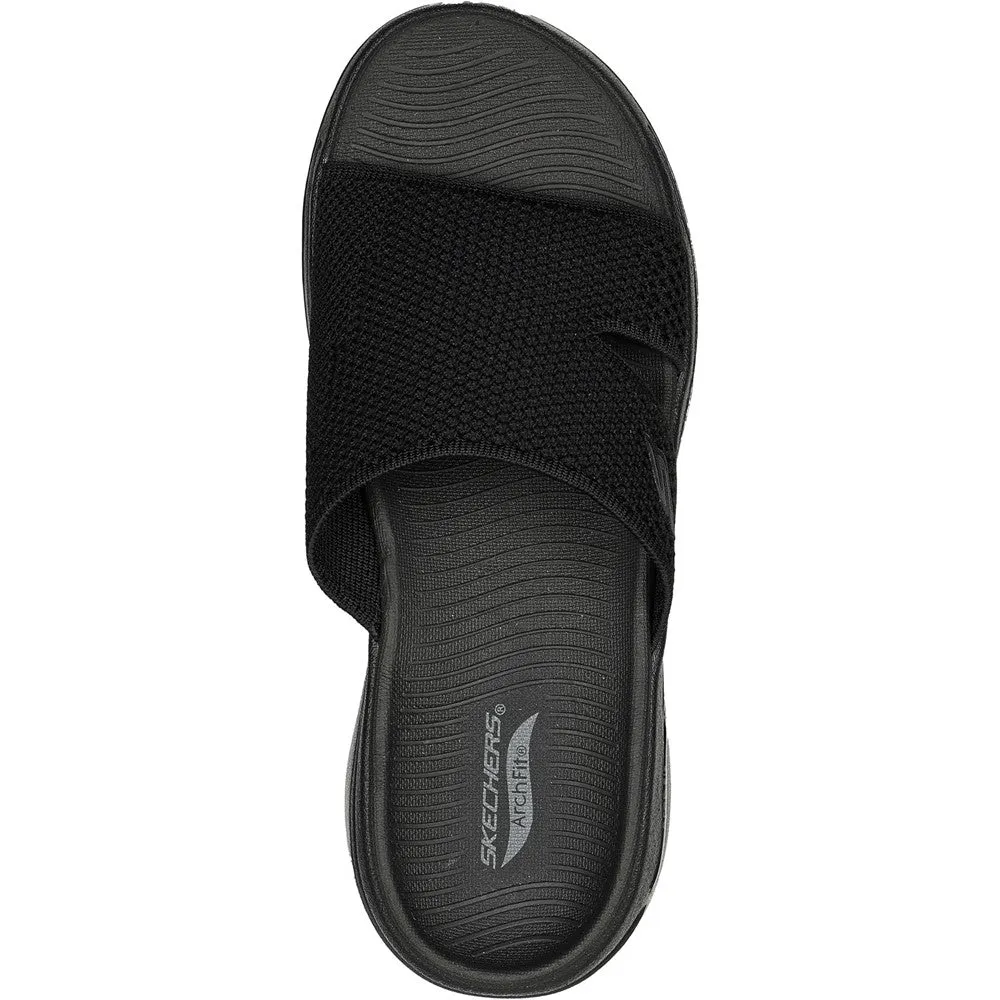 Skechers Go Walk Arch Fit Sandal Joyful Mule Smiley Slippers