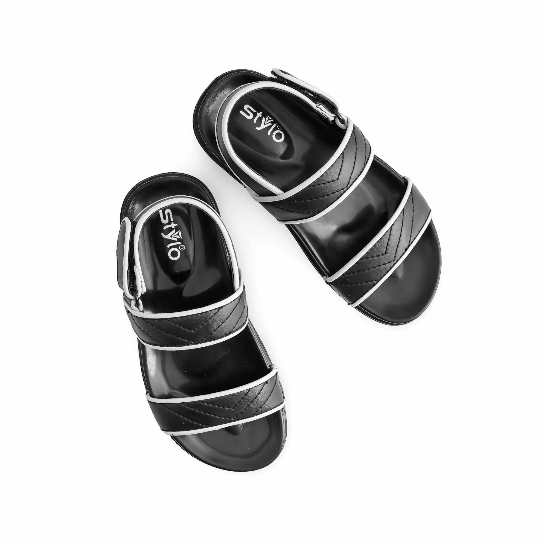 Boys Black Formal Sandal KD9990 Shell Sandals