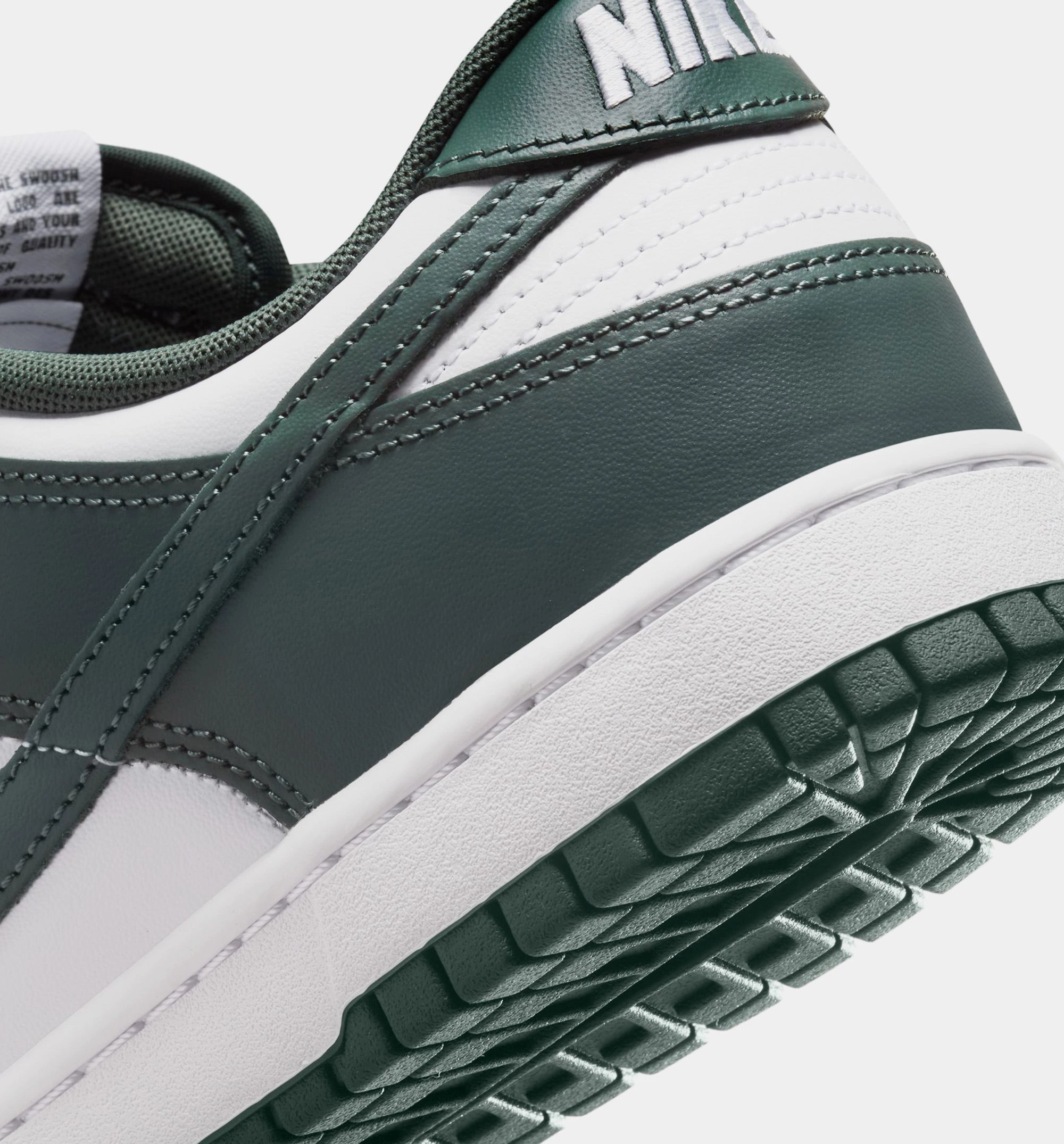 All White Nike Shoes Dunk Low Vintage Green Mens Lifestyle Shoe - Vintage Green/White