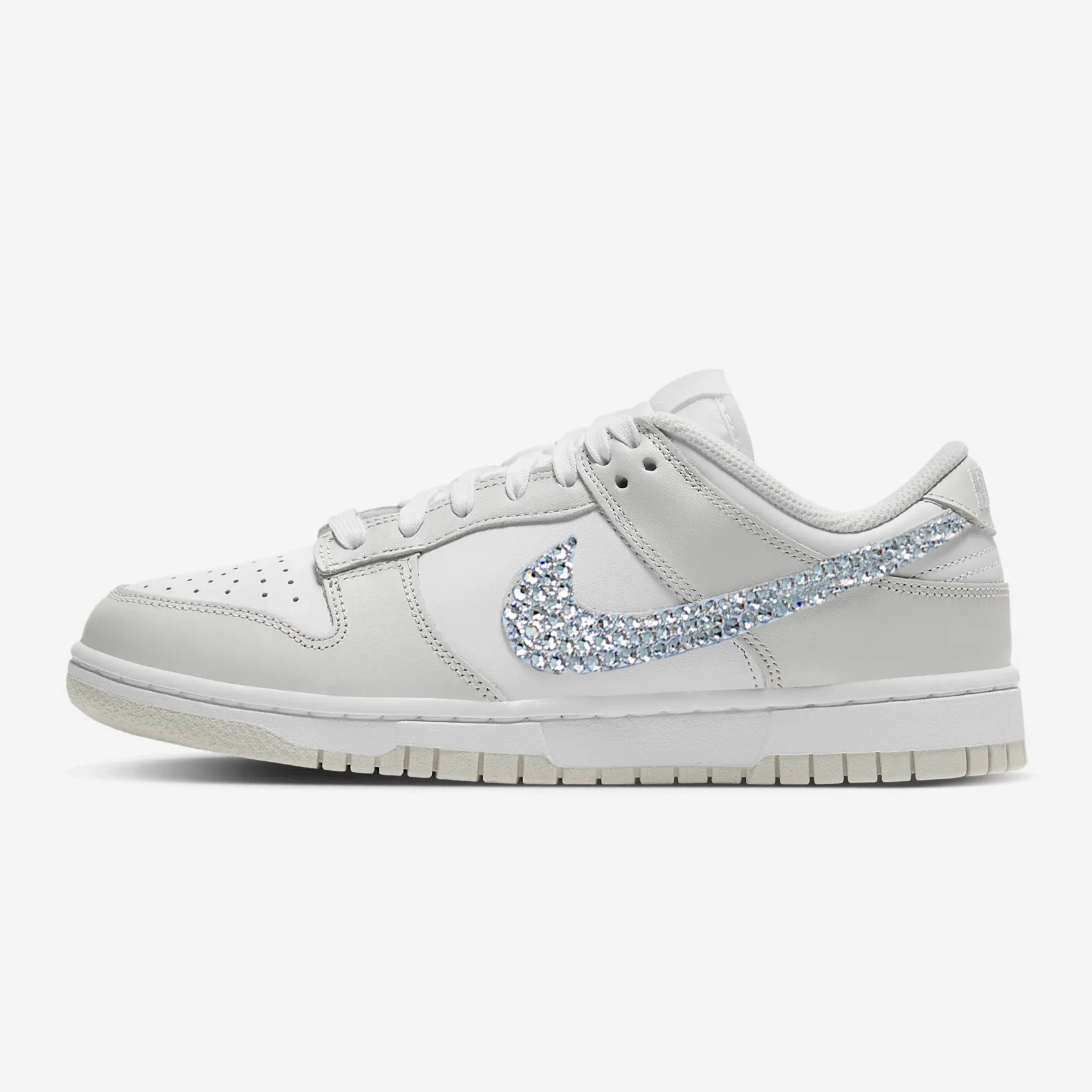 Nike Road Running Shoes Dunk Women Low (Grey/White)