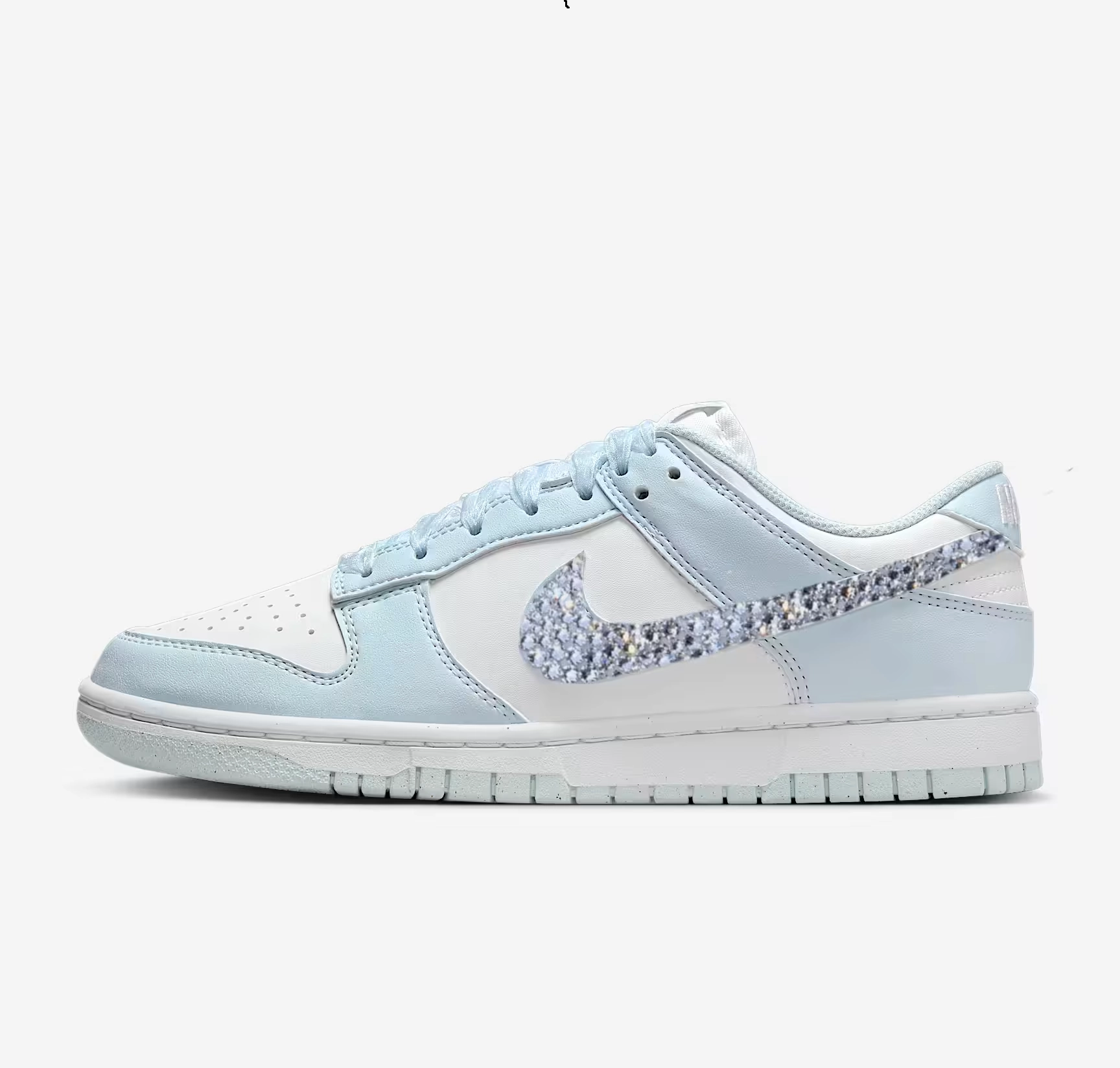 Nike Mesh Running Shoes Dunk Women Low (Light Blue)