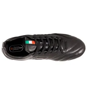 Leather Soccer Cleats Sale Stanno Nibbio Nero Firm Ground Football Boots