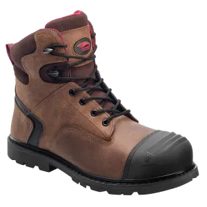 Avenger Mens Comp Toe EH Work Boots W Brown Leather Puffer Boots