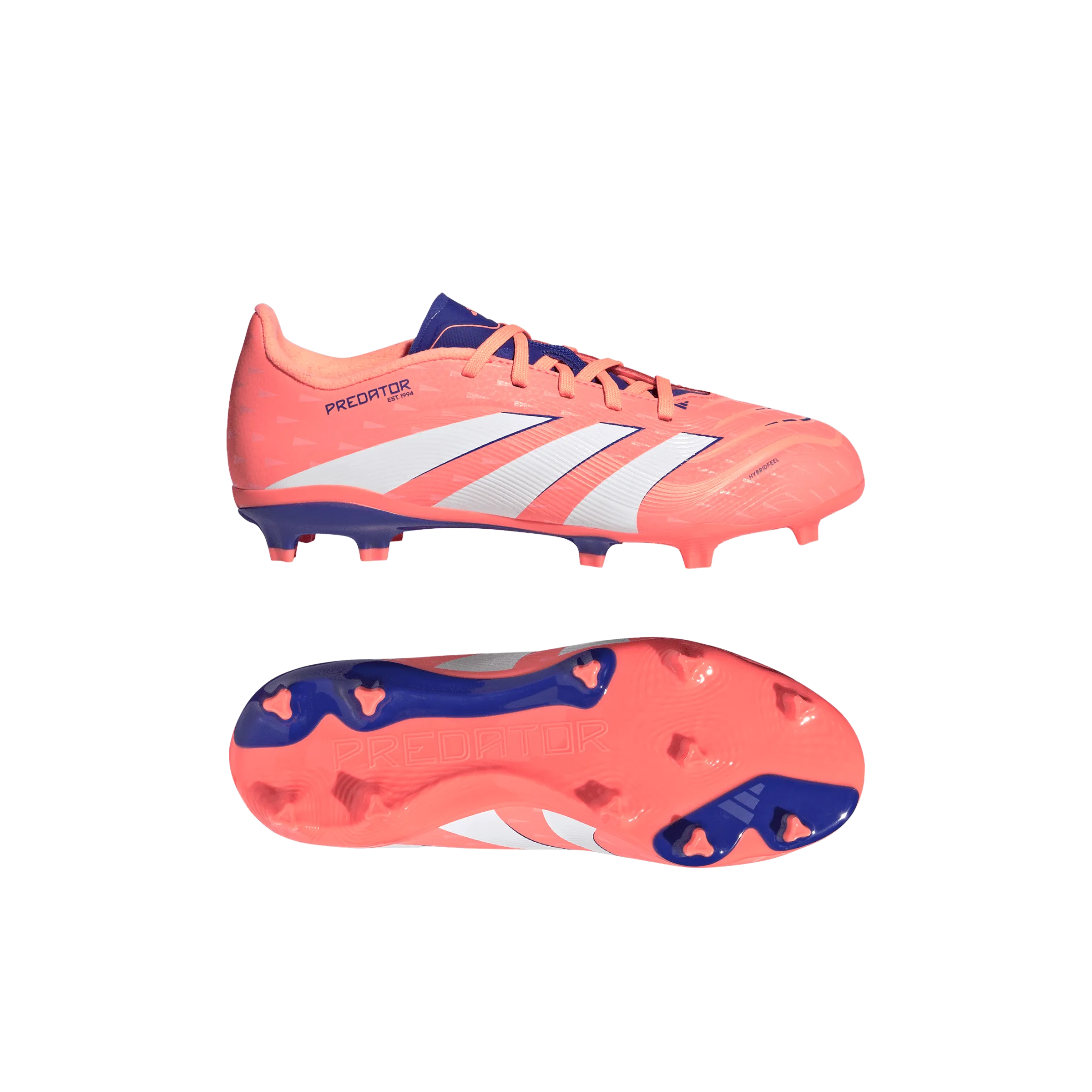 Predator League Youth FG/MG - Coral Blaze Pack (JI1123) Soccer Cleats For Indoor