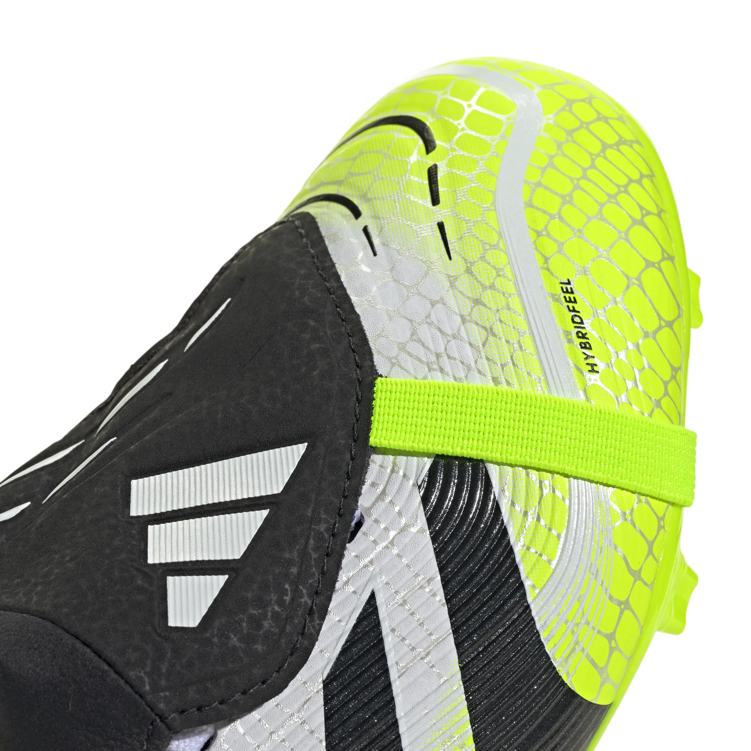 adidas Junior Predator League FT Fold Tongue FG Firm Ground Soccer Shoes  - FTWhite/ CBlack/ Luclem Customize Your Own Soccer Cleats