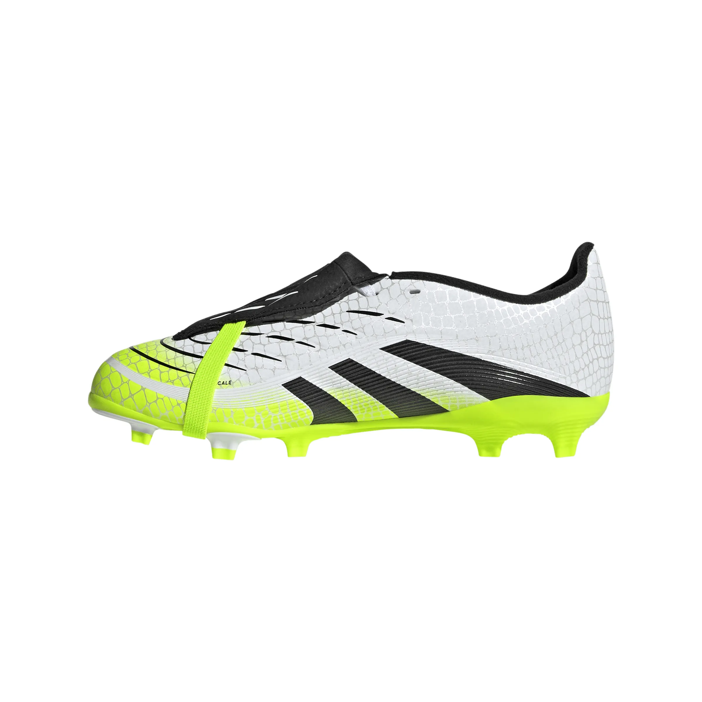 Soccer Cleats 10.5 adidas Junior Predator League FT Fold Tongue FG Firm Ground Soccer Shoes  - FTWhite/ CBlack/ Luclem