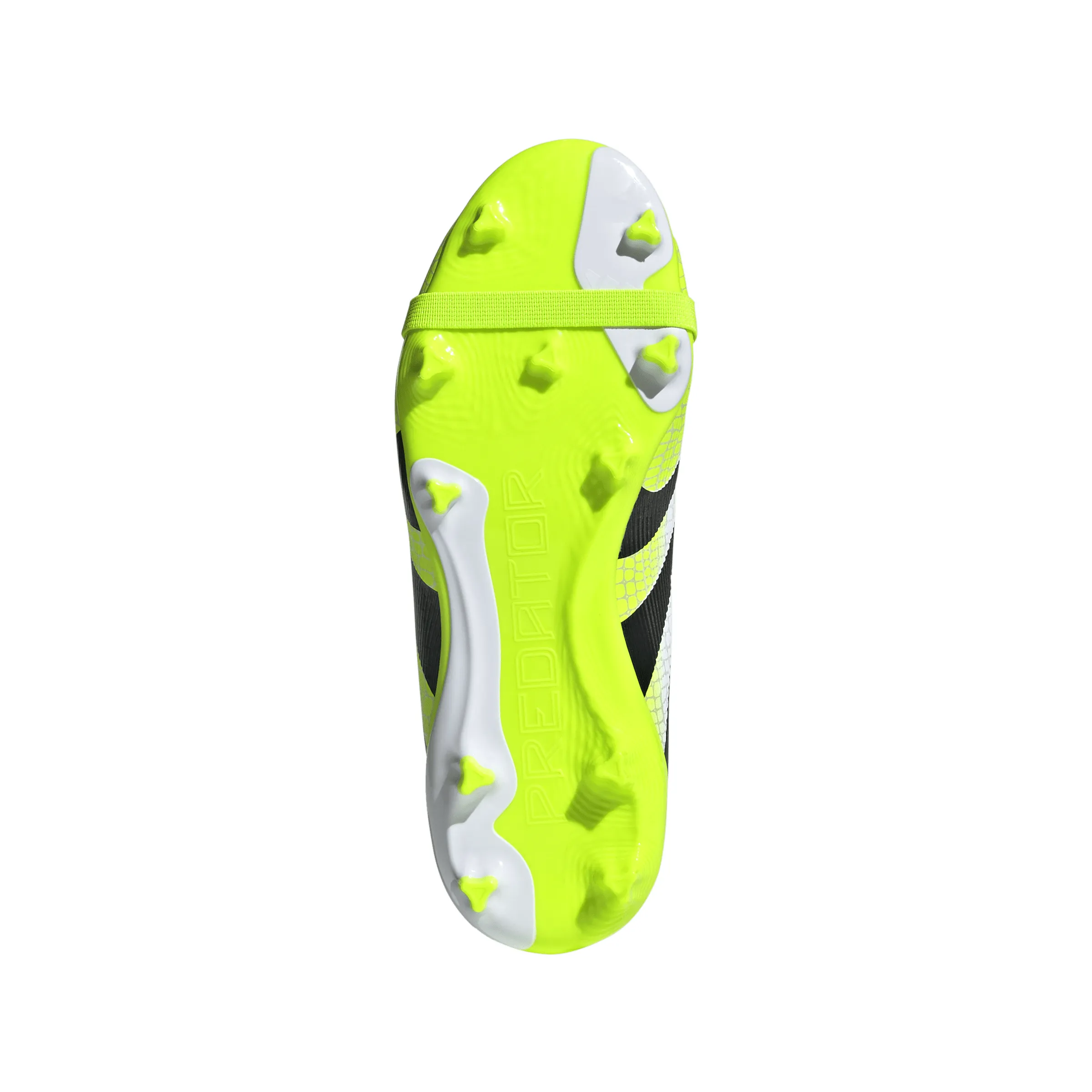 Soccer Cleat S adidas Junior Predator League FT Fold Tongue FG Firm Ground Soccer Shoes  - FTWhite/ CBlack/ Luclem