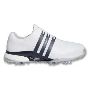 Adidas Tour360 Golf Shoes Cloud White/Collegiate Navy/Silver Metallic - 24 Men Adidas Running Shoes Under 100 Euros