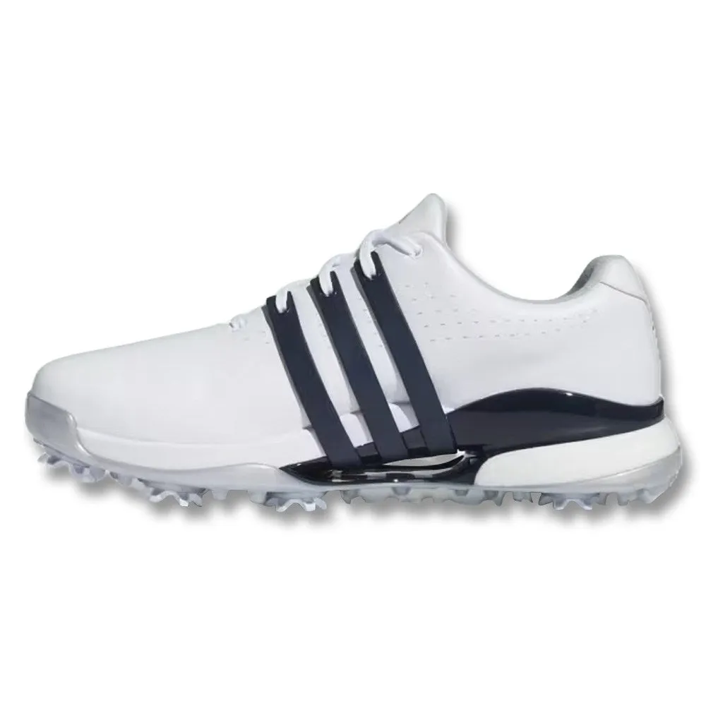 Best Training Shoes Adidas Adidas Tour360 Golf Shoes Cloud White/Collegiate Navy/Silver Metallic - 24 Men