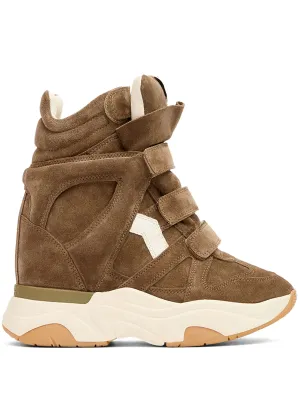 Ati Training Shoes Balskee suede wedge high-top sneakers