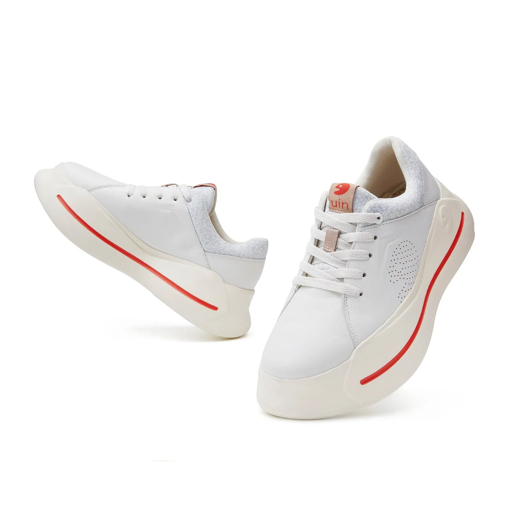 Bright White Santander I Men Old Skool Neon Skate Shoe