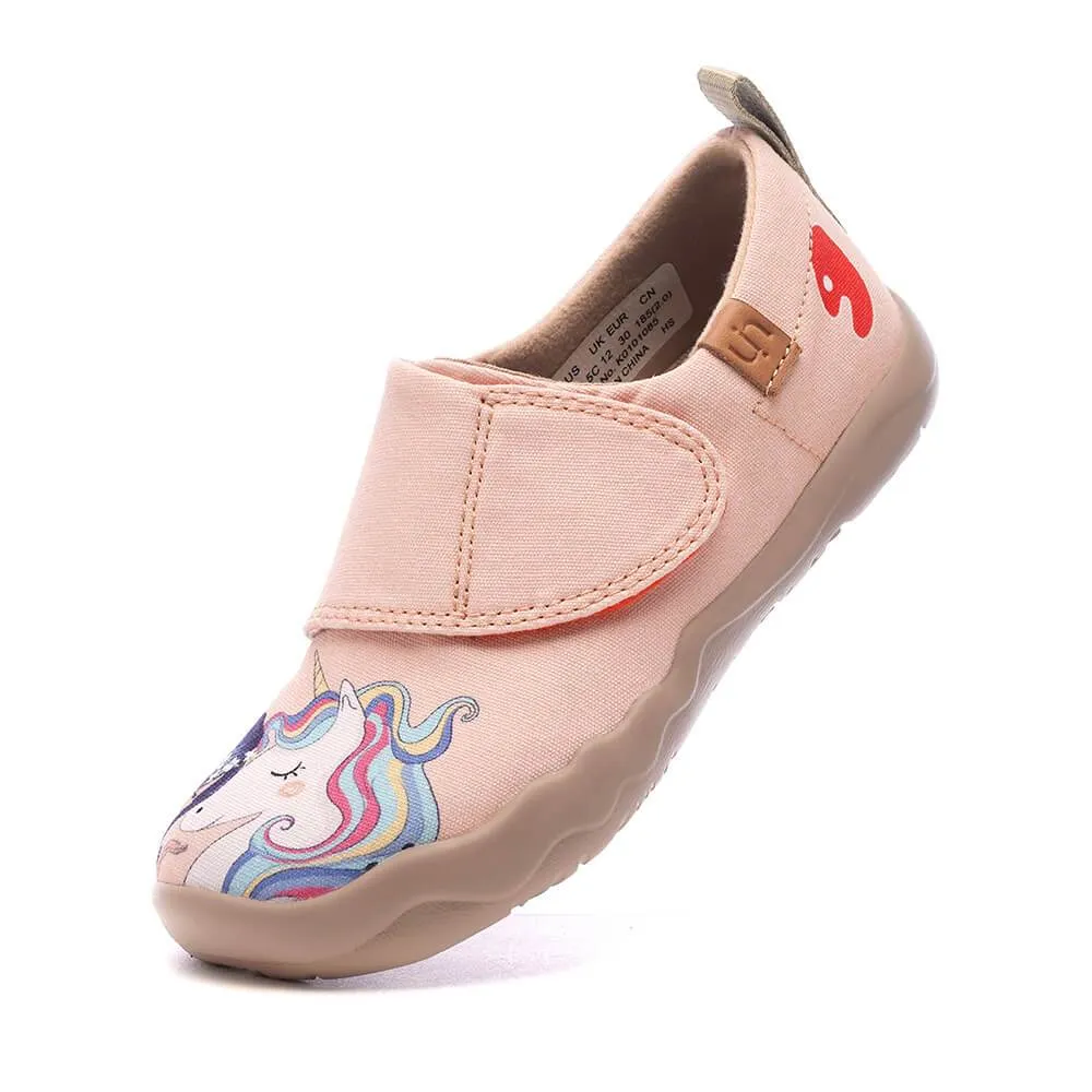 Casual Tie Shoes GIRL AND UNICORN Canvas Kid
