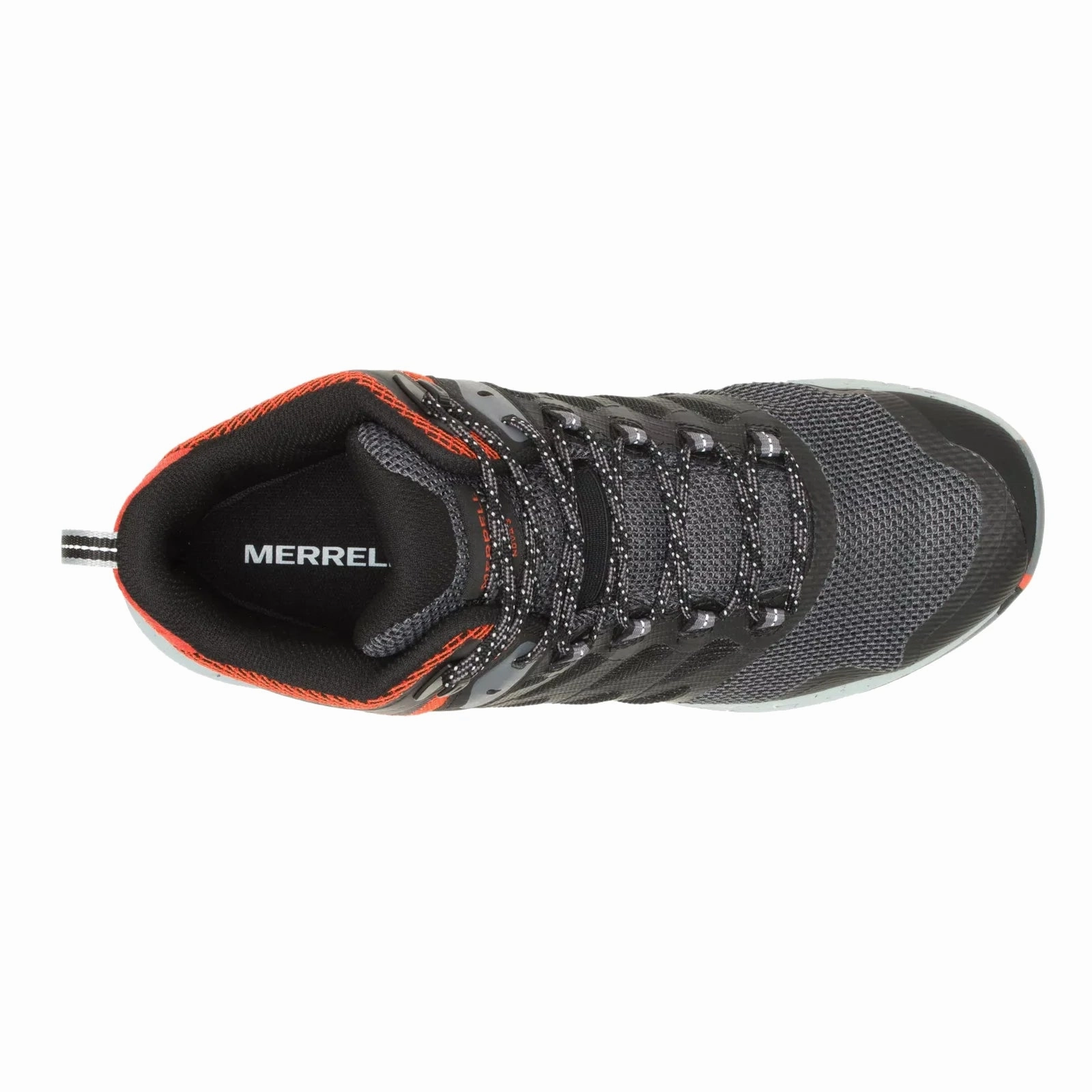 Merrell Men's Nova 3 Waterproof Mid - Black/Tangerine Gtx Hiking Shoes