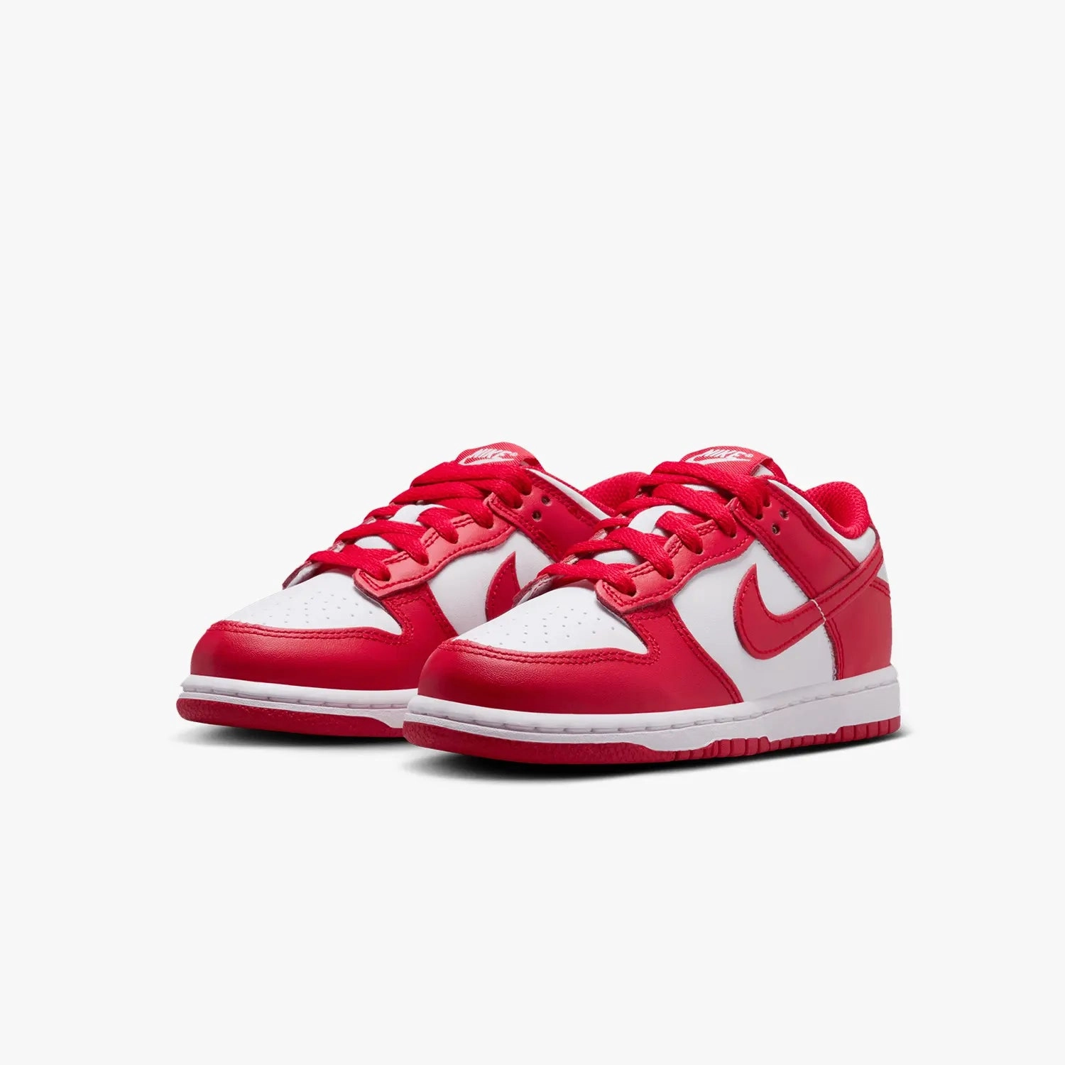 Tough Basketball Shoes Kid's Dunk Low "White University Red" Pre School