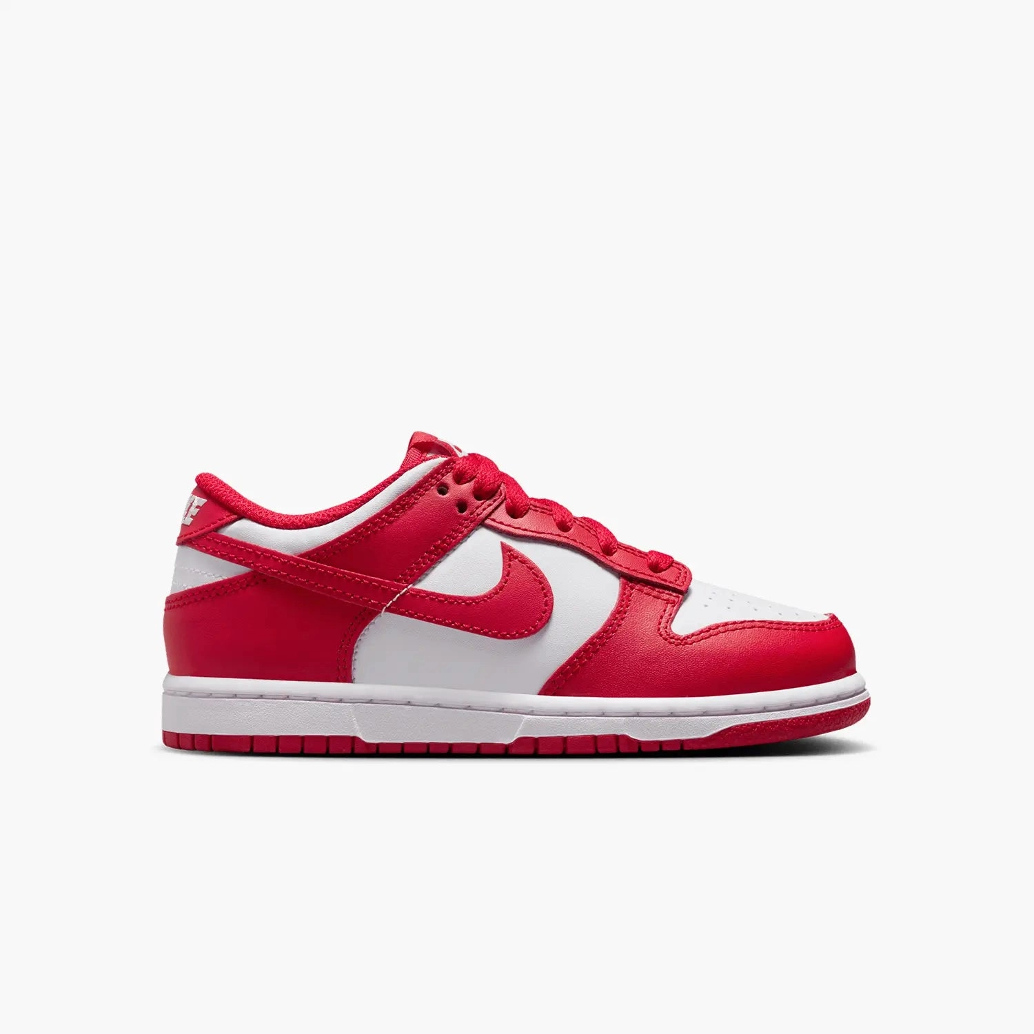 Kid's Dunk Low "White University Red" Pre School Trae Young 1 Basketball Shoes