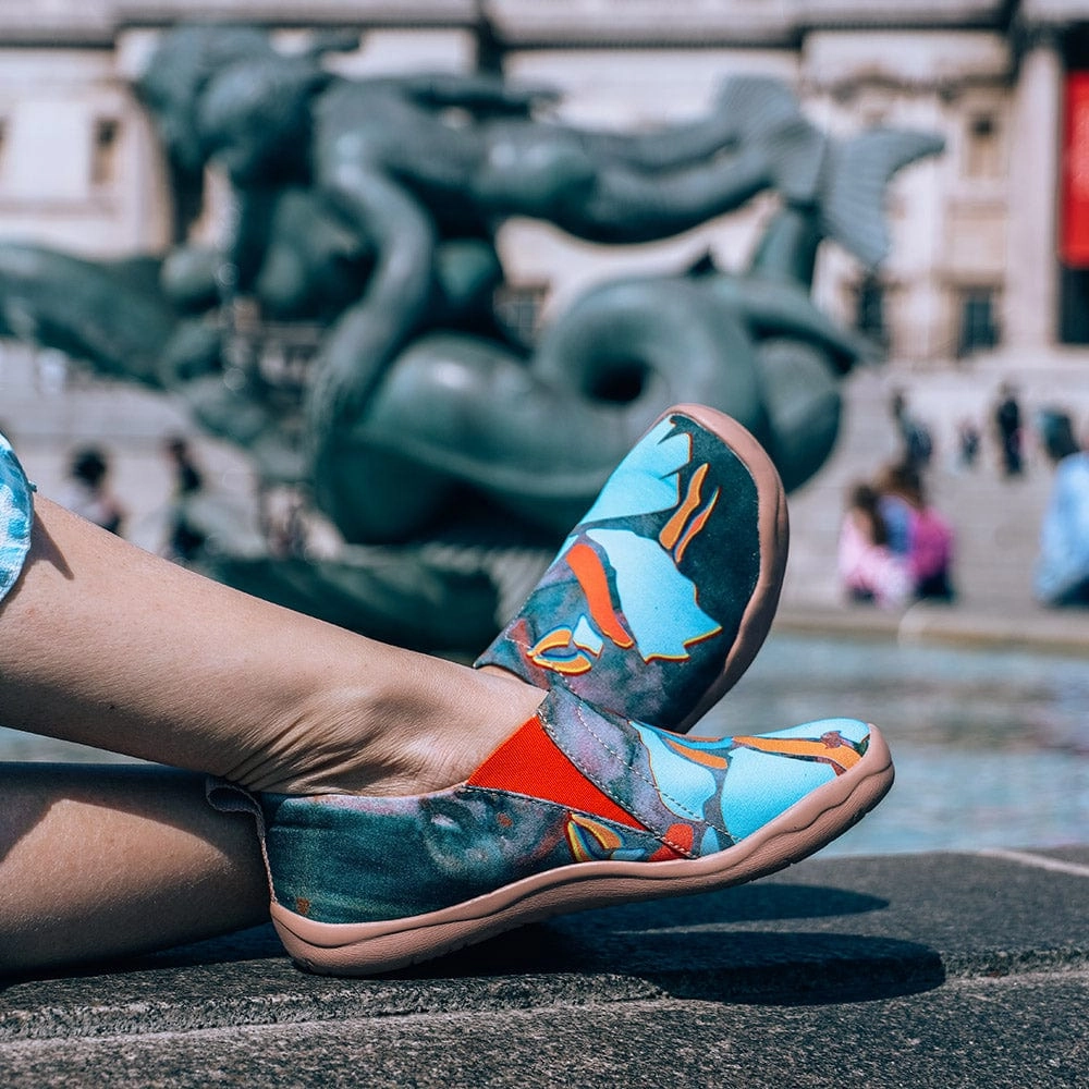 Italian Leather Casual Shoes Edgar Degas Ballet Dancers V2 Toledo I Women