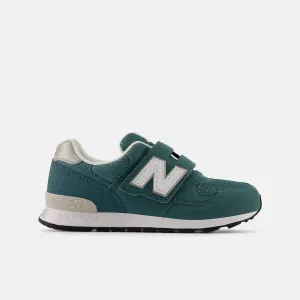 White 9060 New Balance New Balance Kid's 313 Hook N' Loop New Spruce Sneaker Shoes
