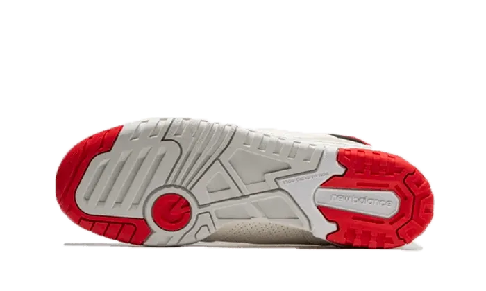 New Balance 550 Sea Salt True Red New Balance Skate Shoes
