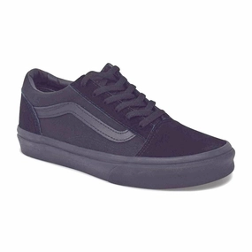 Vans Kids Old Skool Black/Black Shoes Skate Shoe Wear Test