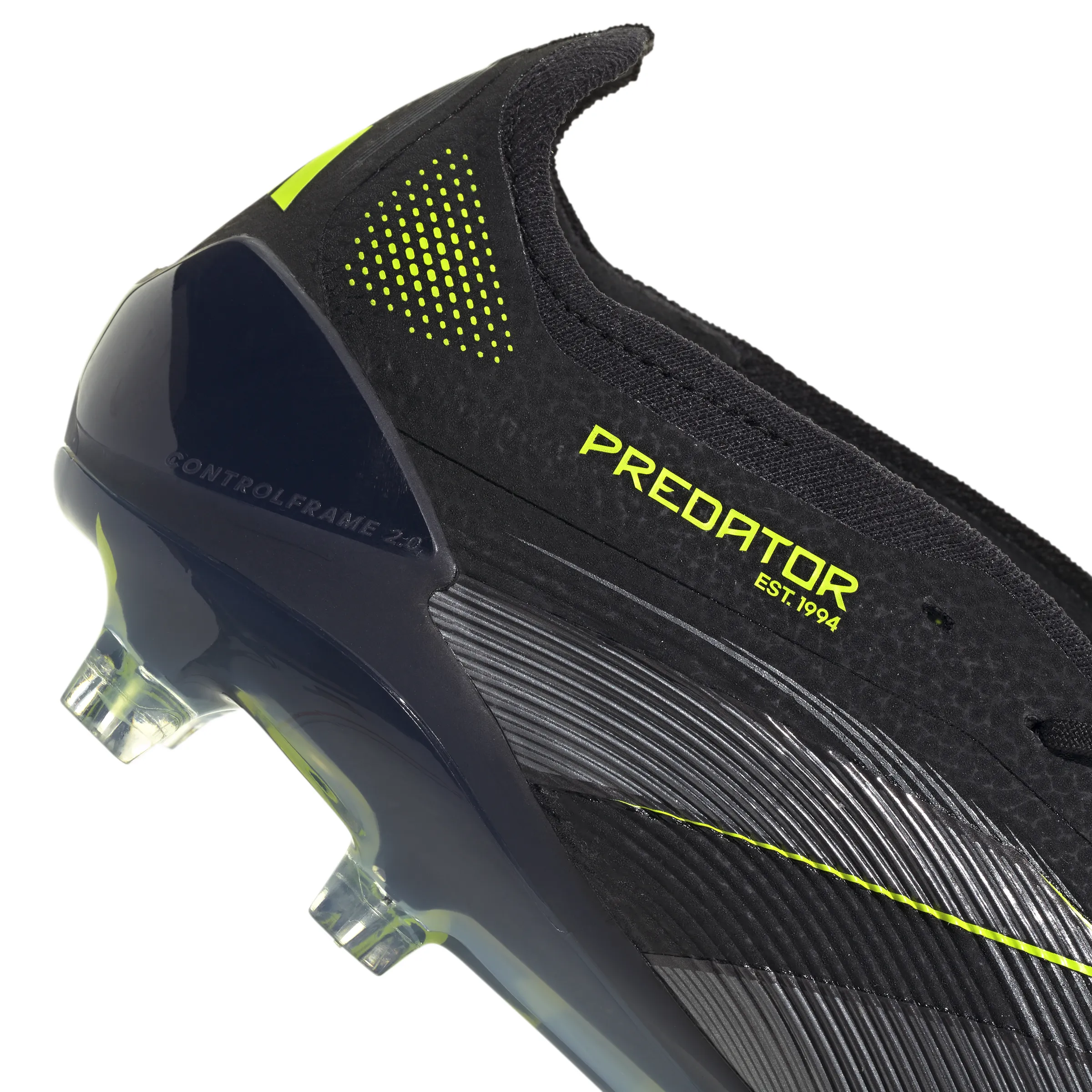 Soccer Vs Football Cleats adidas Predator Elite FT FG Firm Ground -Core Black/Carbon/Lucid Lemon