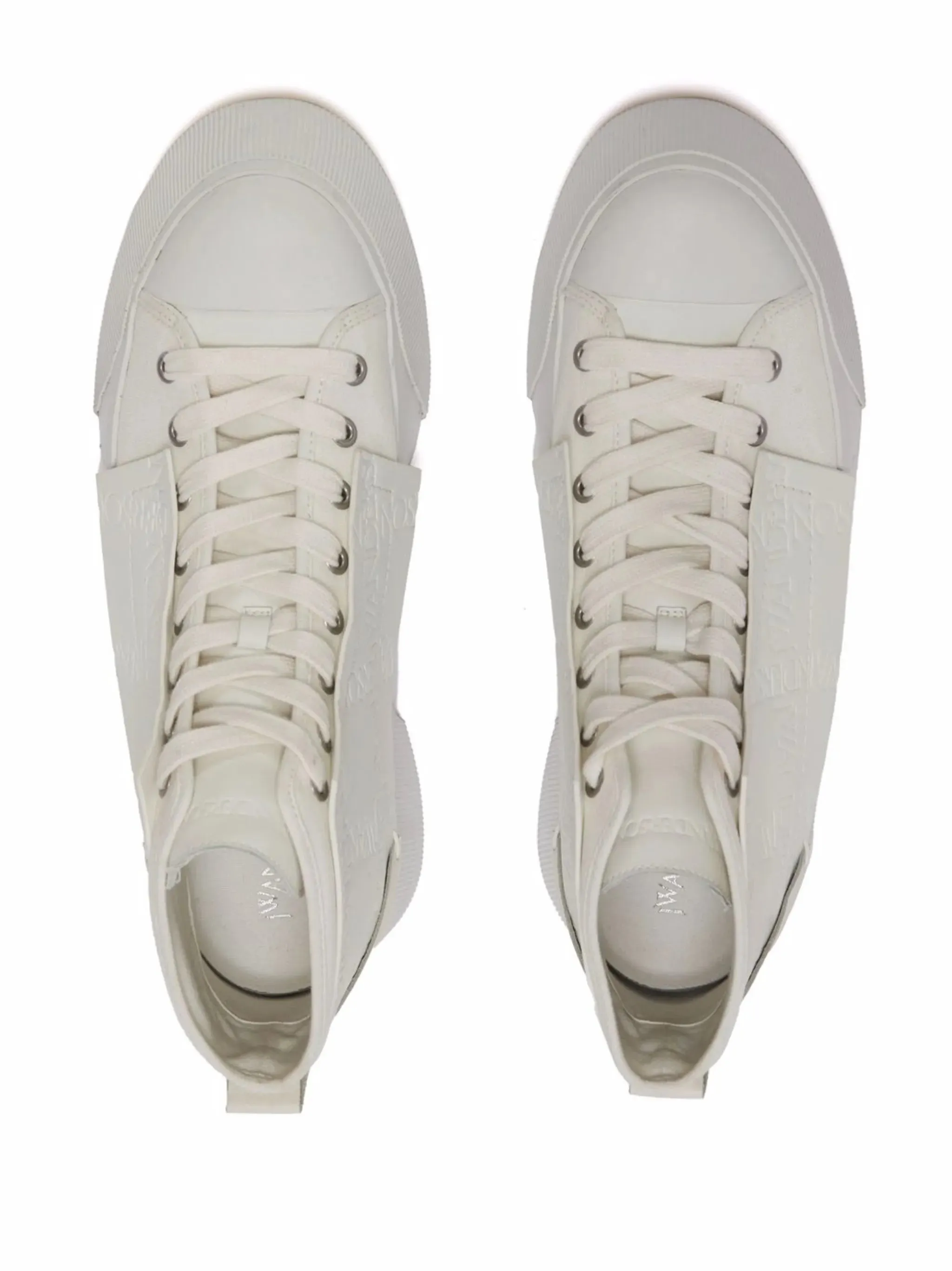 Casual Tennis Shoe Outfits embossed high-top sneakers