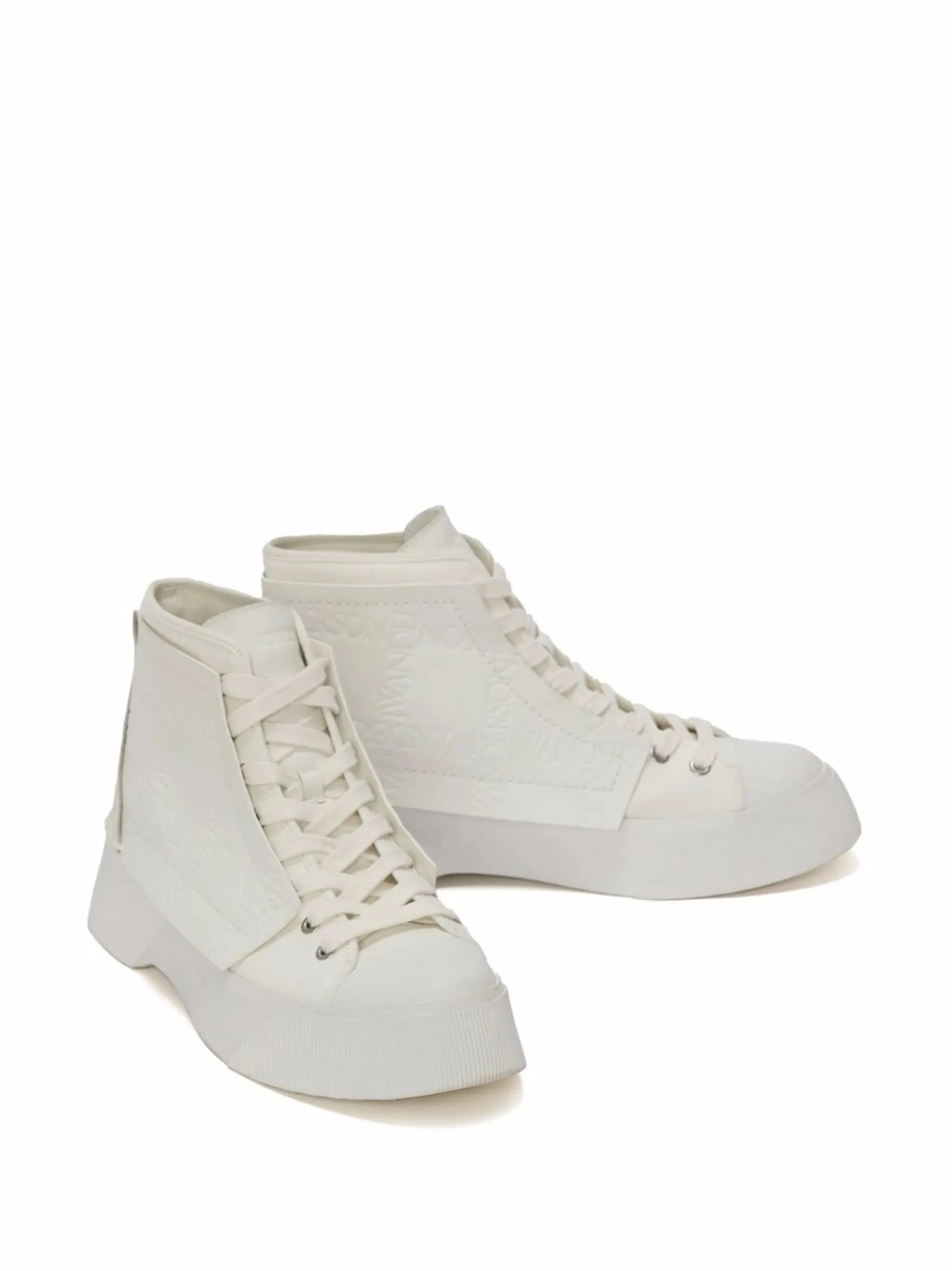 embossed high-top sneakers 1950's Casual Shoes