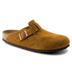 Ww2 Military Boots 'Birkenstock' Women's Boston Suede Leather Clog - Mink
