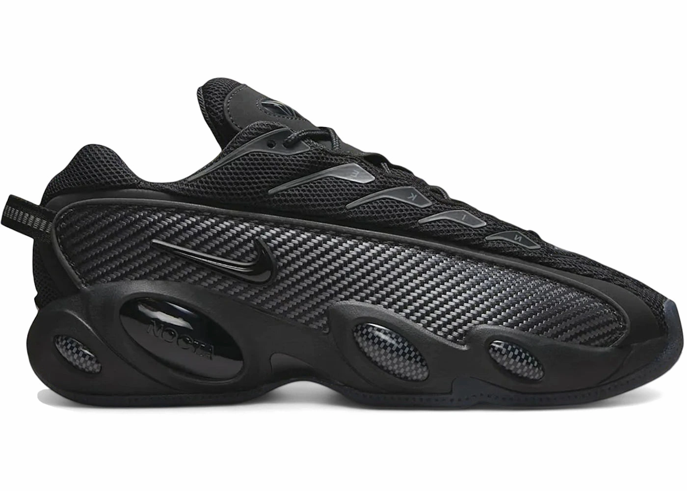 First Nike Air Shoe Nike NOCTA Glide Drake Black Iron Grey