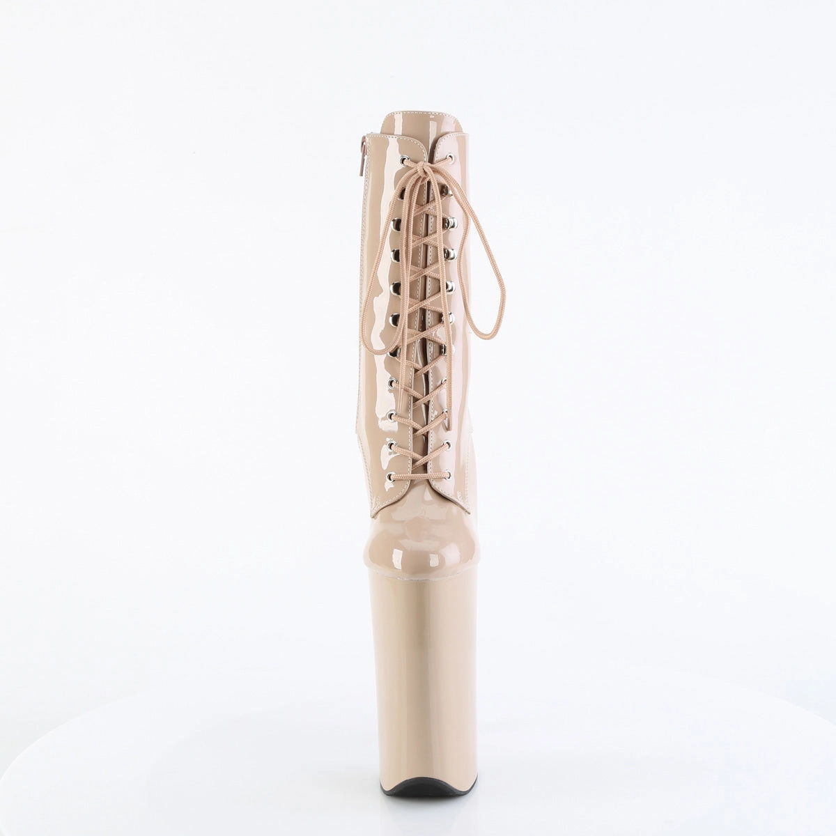 Extra Tuff Rain Boots 10 Inch Heel BEYOND-1020 Nude Patent