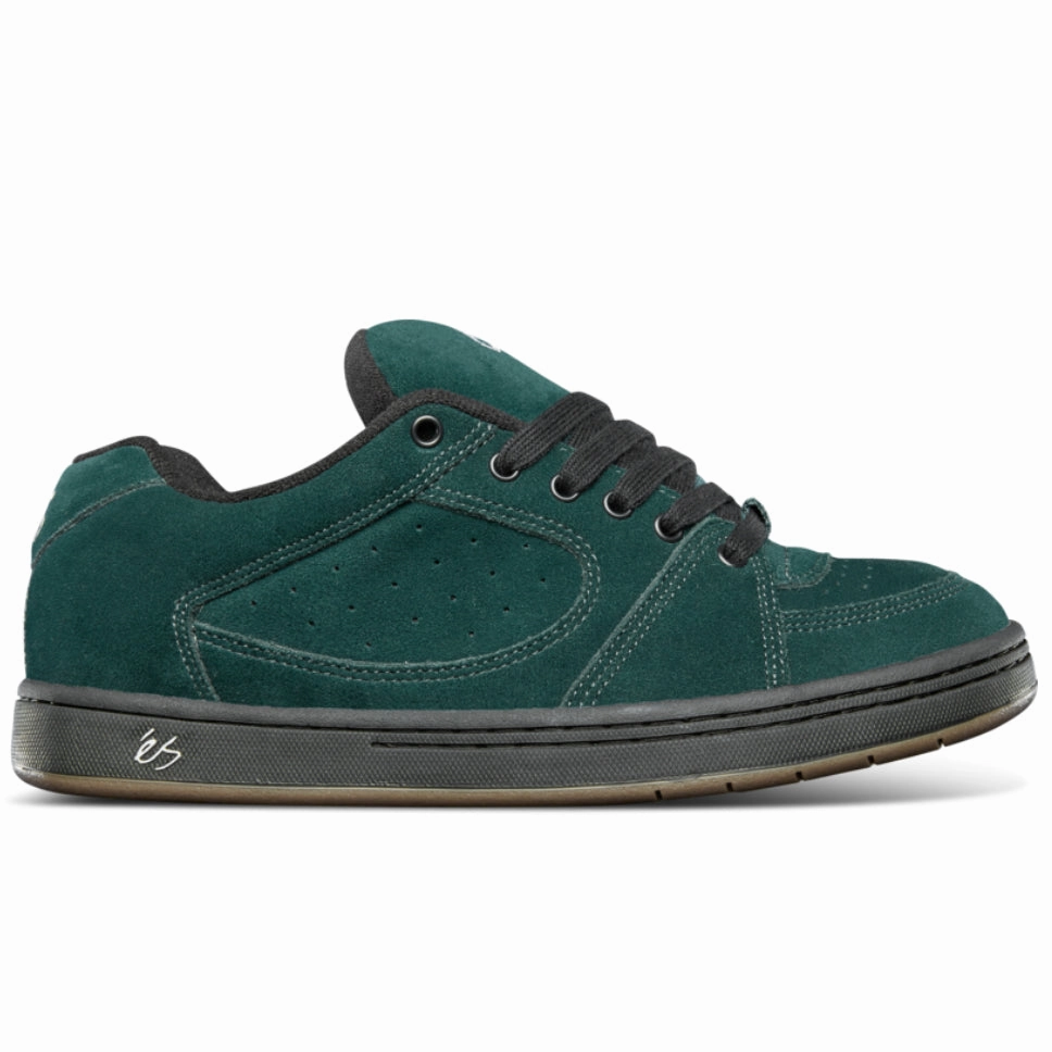 eS Footwear Accel Green Black Shoes Sb Dunk Low Pro Electric Skate Shoes