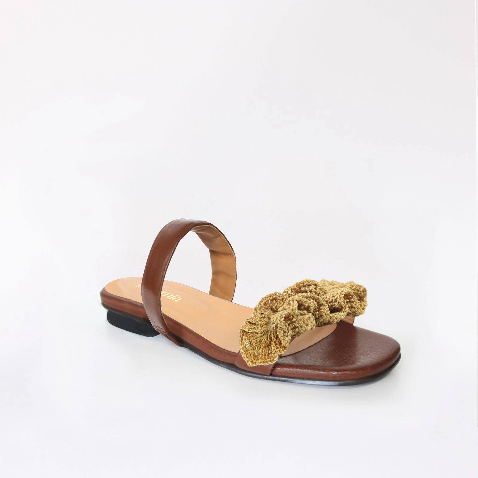 Espresso Flat Swap Sandal Sand Boho with Cushion Ginza Sandals