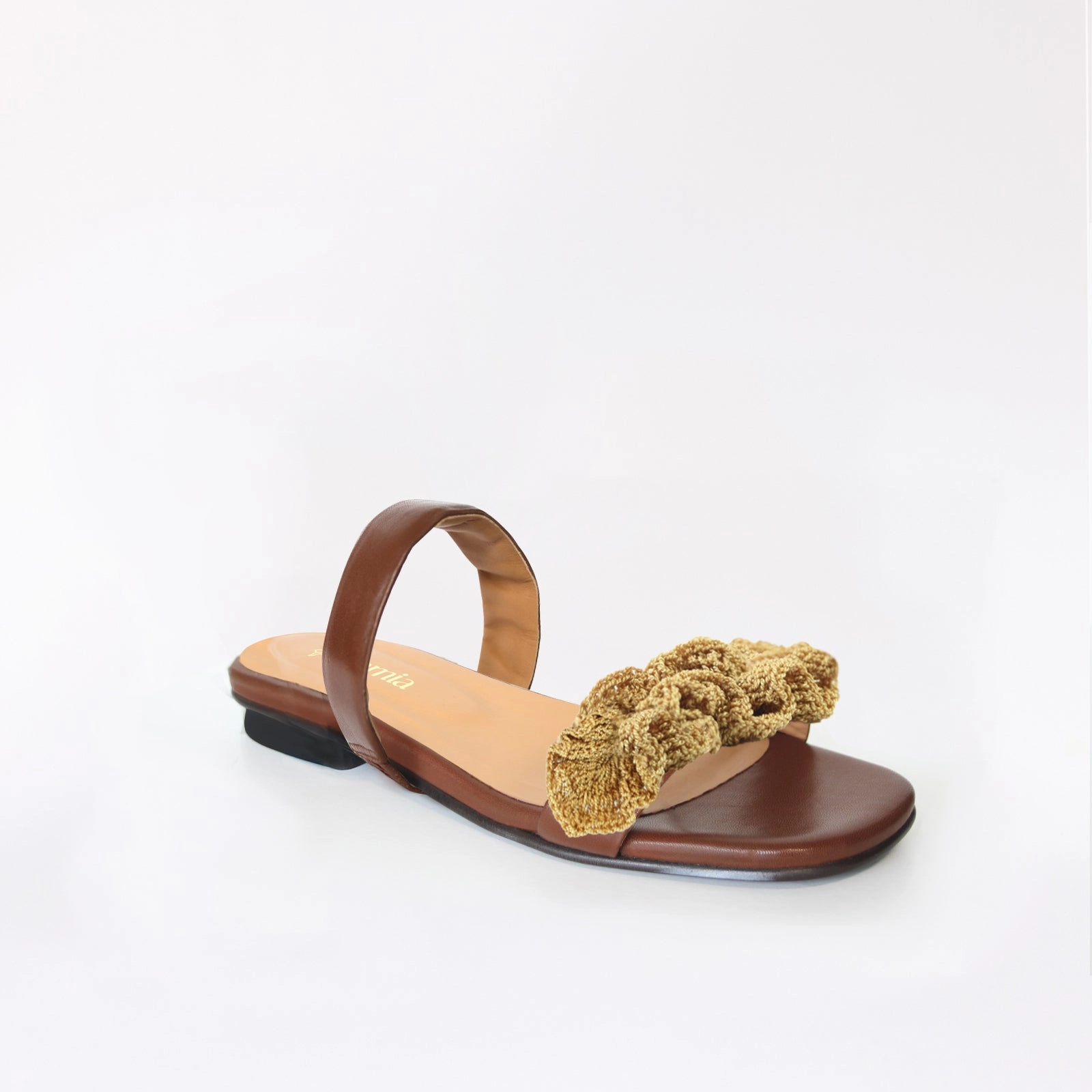 Sandals Elopement Espresso Flat Swap Sandal Sand Boho with Cushion