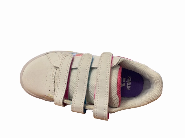 Chssih Roller Skate Etnies scarpa sneakers da ragazza Kids Fader Vulc con strappo 4301000091100 bianco