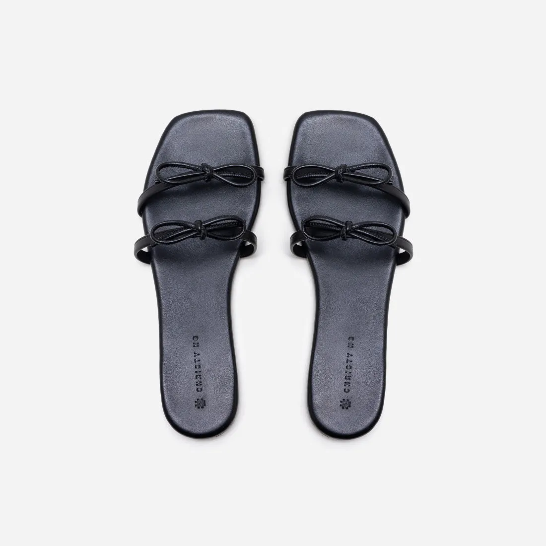 Eva Bow Sandal Closed Toe Slides Shoes