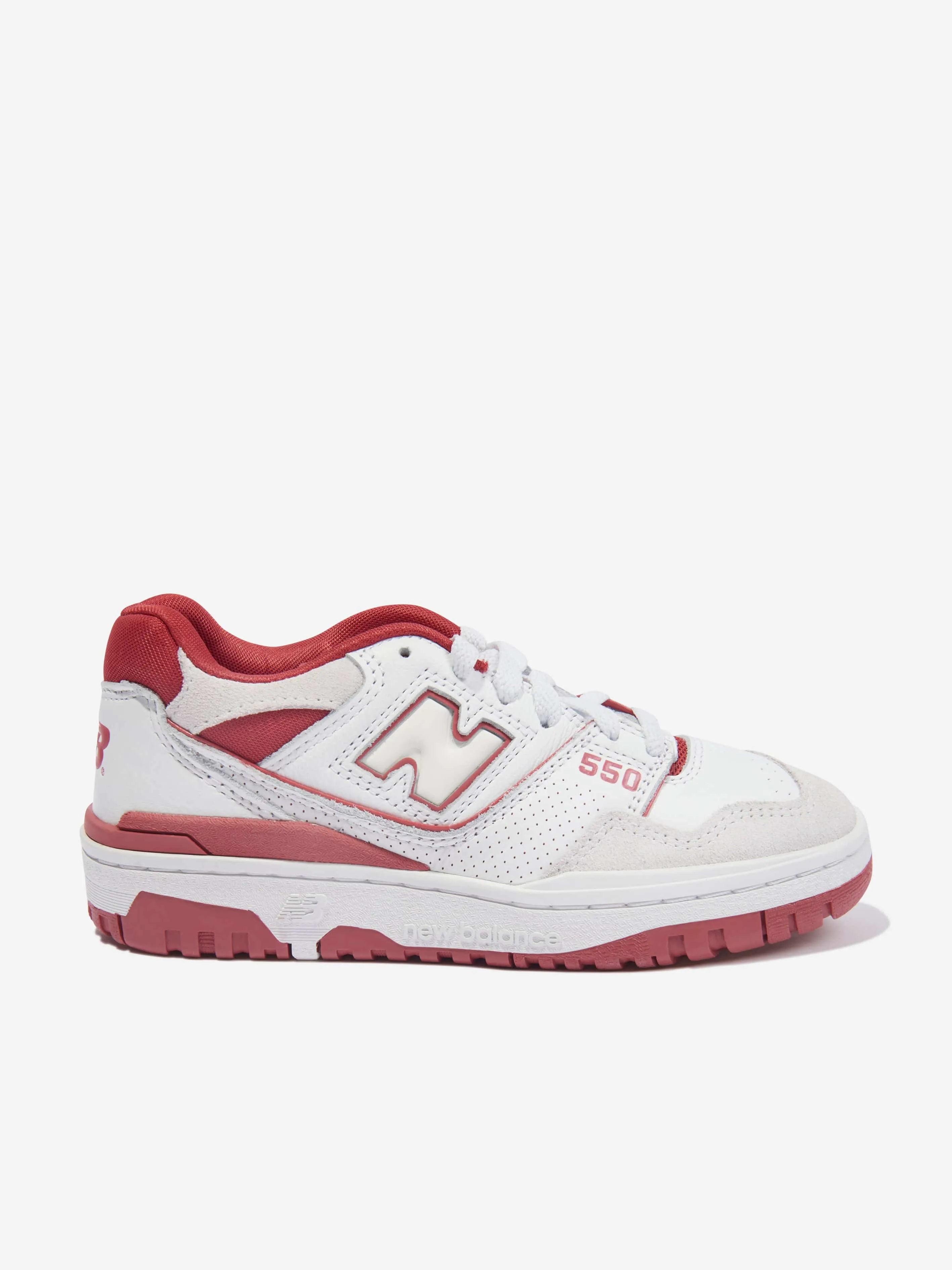 Flywire Training Shoes New Balance Kids 550 Logo Trainers in White