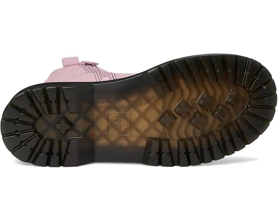 Dr. Martens Bex Heart Boots Kids Pink Leather Round Toe Mid-Calf JOBB1550 Doc Martens Boots Men